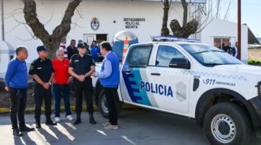 Barenghi entregó un patrullero en Mechita y destacó la “baja del delito”