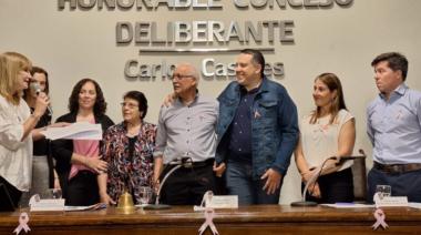 Emotivo reconocimiento del HCD casarense a la Heladería Xanadú