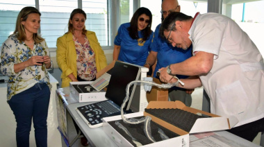 El CAPS Nueva Alborada estrenó un moderno ecógrafo portátil