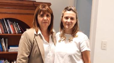 Gentile recibe a Patricia Bullrich para coordinar la asistencia por las inundaciones