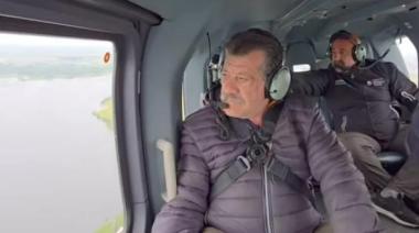 Barenghi sobrevoló la ciudad para evaluar los daños tras el temporal