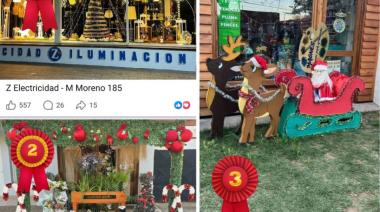 “Vidrieras Navideñas: Z Electricidad se quedó con el primer puesto