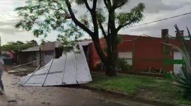 Fuertes vientos causaron importantes daños en Carlos Casares