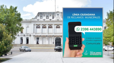 El municipio habilitó WhatsApp para recibir consultas, reclamos y sugerencias