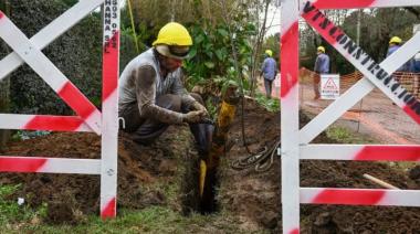 Mechita: avanzan obras en la red de gas y de renovación del alumbrado público