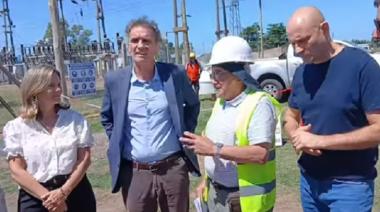 Katopodis supervisó la obra del tendido energético en Nueve de Julio