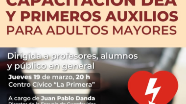Capacitación DEA y Primeros Auxilios para adultos mayores
