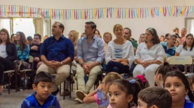 Recoulat participó del acto de inicio del ciclo lectivo en el Jardín 901