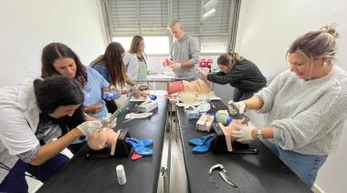 Presencia casarense en la capacitación en emergencias pediátricas en La Plata