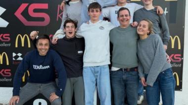 Colapinto y Belasteguín se divirtieron en los kartings de Barcelona