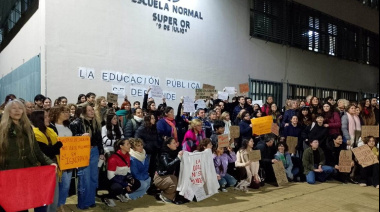 Movilización en Nueve de Julio en defensa de la educación pública