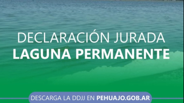 El municipio informó cómo realizar la DDJJ por afectación de lagunas permanentes