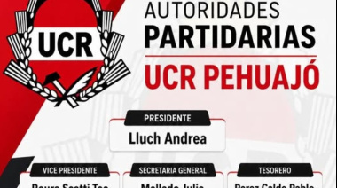 La UCR de Pehuajó renovó autoridades con Andrea Lluch al frente