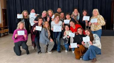 Esther Goris brindó un taller de actuación en el Cine Zurro