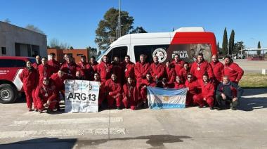 Con un trenquelauquense, partió la brigada de Bomberos a Venezuela