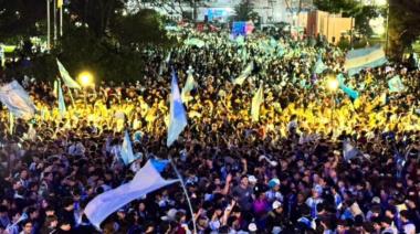 El centro de Trenque Lauquen fue una fiesta por la Scaloneta
