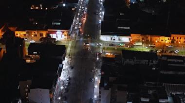 El Municipio finalizó el recambio de luminarias LED en la avenida Simini-Oro