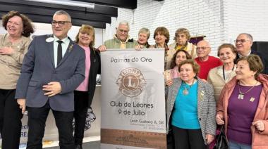 El Club de Leones de Nueve de Julio recibió las Palmas de Oro por su labor