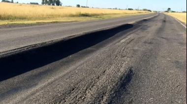 Después de años de reclamos, Vialidad comenzó a tapar los pozos, pero la obra sigue sin terminar
