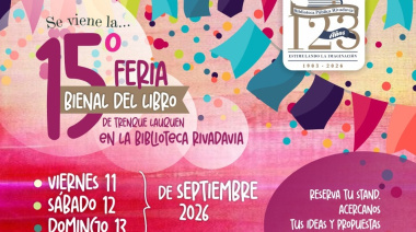 Preparativos para la 15ª Feria Bienal del Libro de Trenque Lauquen