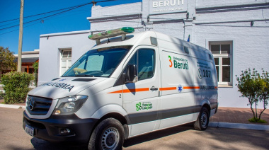 Beruti incorporó una ambulancia totalmente equipada y una combi para traslados