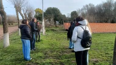 Stadnik recorrió obras y mantuvo un encuentro con vecinos de Cadret