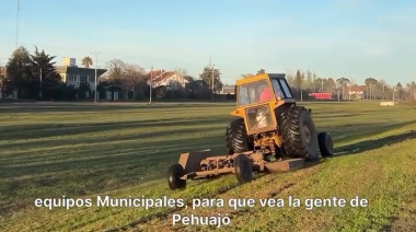 Ruta 5: el Municipio corta el pasto en el kilómetro 365 y Zurro cuestionó a Ravier