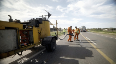 Vialidad Nacional supervisa los trabajos de puesta en valor en la Ruta Nacional 5