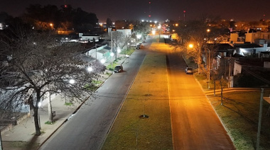 El Municipio compoetó el recambio de luminarias LED en el acceso Rodríguez Mera