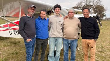 Aviación local: tres nuevos pilotos se suman al Aero Club 9 de Julio