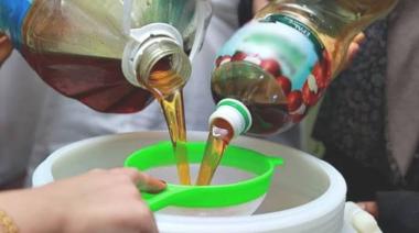 La recolección de aceite vegetal usado suma participación en Nueve de Julio