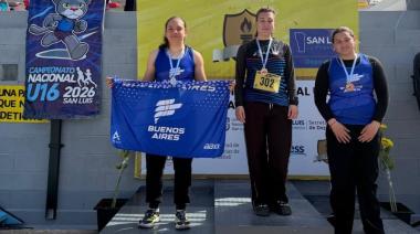 Camila Tello se consagró subcampeona nacional en lanzamiento del disco