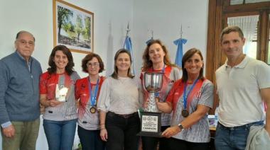 La intendenta Gentile recibió a los Campeones Sudamericanos de Newcom