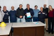 Firman convenio con Bomberos Voluntarios para instalar un espacio de entrenamiento