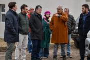 Barenghi recorrió obras de viviendas junto a autoridades provinciales