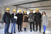 Pablo y Avelino Zurro recorrieron la reactivación del edificio de la Cámara de Comercio