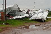 Fuertes tormentas causaron destrozos en el centro y sudoeste bonaerense