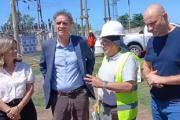 Katopodis supervisó la obra del tendido energético en Nueve de Julio