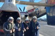 Milei visitó el portaaviones Nimitz y participó de los ejercicios militares conjuntos con EE.UU.