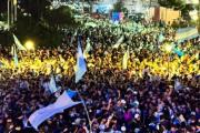 El centro de Trenque Lauquen fue una fiesta por la Scaloneta