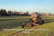 Ruta 5: el Municipio corta el pasto en el kilómetro 365 y Zurro cuestionó a Ravier