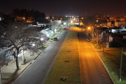 El Municipio compoetó el recambio de luminarias LED en el acceso Rodríguez Mera