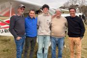 Aviación local: tres nuevos pilotos se suman al Aero Club 9 de Julio