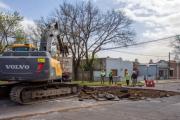 El Municipio comenzó la obra de recambio del colector cloacal en calle Hernández