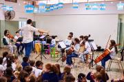 La Orquesta Infanto-Juvenil se presentó en el Colegio Sagrada Familia