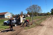 Avanza el recambio de luminarias en la localidad casarense de Cadret