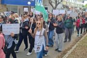 Masiva movilización docente contra la violencia en Trenque Lauquen